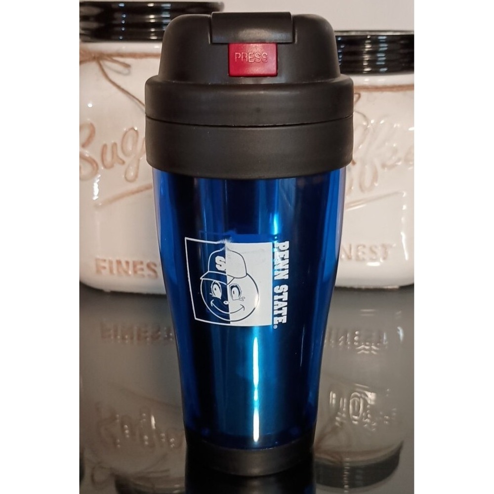 New Penn State University Metallic Blue Insulated Travel Tumbler NCAA College